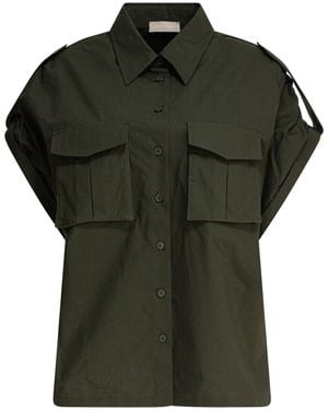 Elie Saab Cotton Poplin Shirt - Green