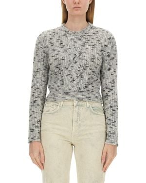 Moschino Cropped Shirt - Gray