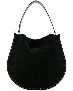 Isabel Marant Sac Porté Épaule Oskan Soft Hobo - Noir