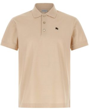 Burberry 'Stan Med' Polo Shirt - Natur