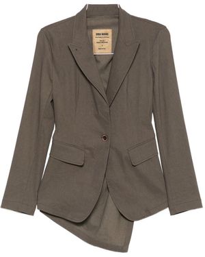 Uma Wang Einreihiger Kylie Blazer - Braun