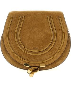 Chloé 'marcie' Kleine Crossbody Tas - Naturel