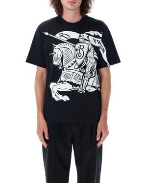 Burberry Knight Print T-Shirt - Schwarz