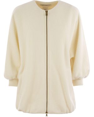 Max Mara Max Mara Cirino Wool and Cashmere Knit Jacket - Neutro