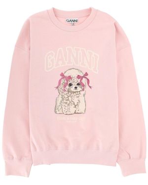 Ganni "Poodle" Sweatshirt - Pink