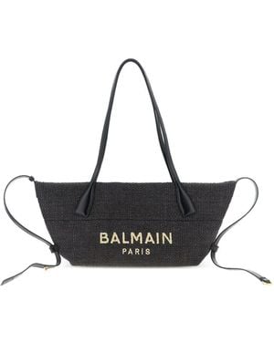 Balmain Track-Einkaufstasche - Schwarz