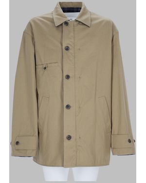 Maison Margiela Sports Jacket With Classic Collar And Button-Down Front - Green