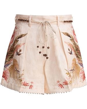 Zimmermann "ascension" Linnen Short - Naturel