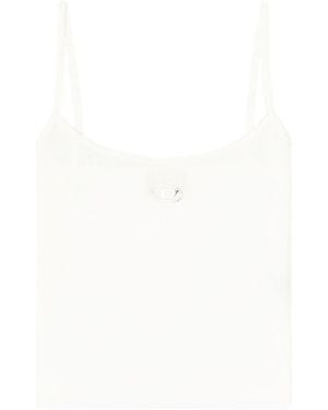 DIESEL Logo Cotton Tank Top - White