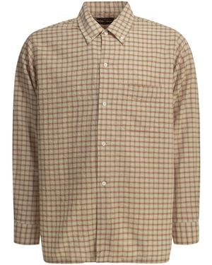 Beams Plus Camisa casual "Open Bd Sucker" de - Marrón