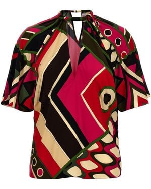 PUCCI 'Vivara' Top - Rot
