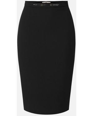Elisabetta Franchi Skirt With Jewel Detail - Black
