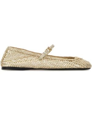 Prada Leather Ballet Flats - White