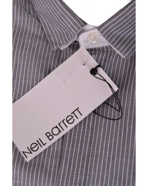 Neil Barrett Hemden Grau - Lila