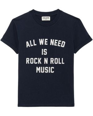 Zadig & Voltaire Walko Tc Need Rnr Strass - Blue
