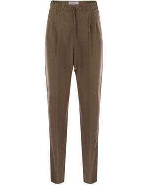 Max Mara GATTI Cashmere Bostsling pantalones - Multicolor