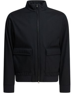 Herno "3 Layers Wool Storm" Bomberjacke - Schwarz