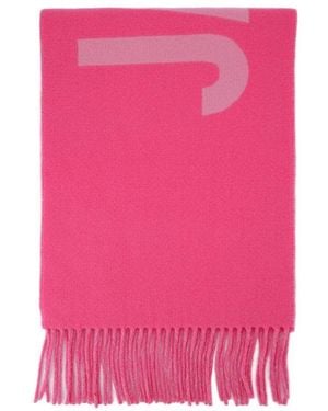 Jacquemus Écharpe en laine rose