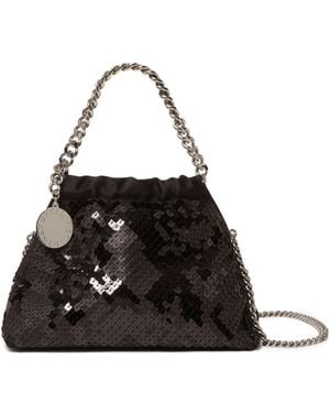 Stella McCartney Stella Mc Cartney Falabella Mini Paillettenhandtasche - Schwarz