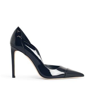 Jimmy Choo 'Brigitte 100' Patent Leather Court Shoes - Blue