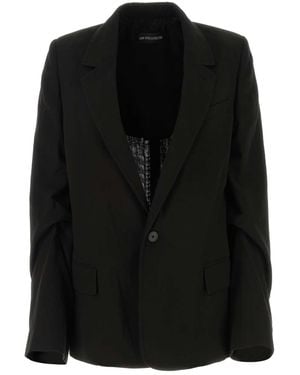 Ann Demeulemeester Cotton Renske Blazer - Black