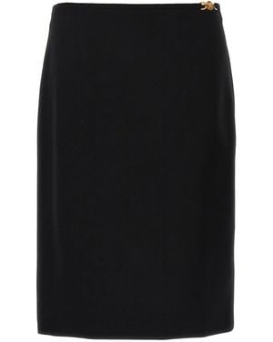 Versace Falda Medusa '95 midi - Negro