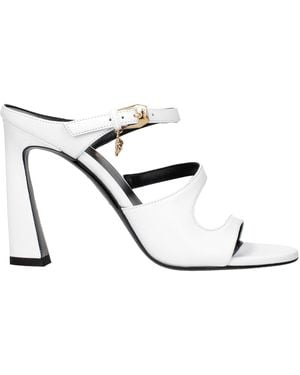Versace Leather Sandals For - White