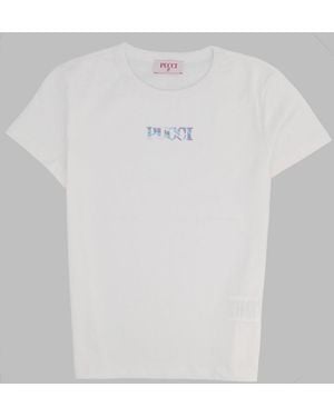 PUCCI Mini Stylish T-Shirt For Girls - White