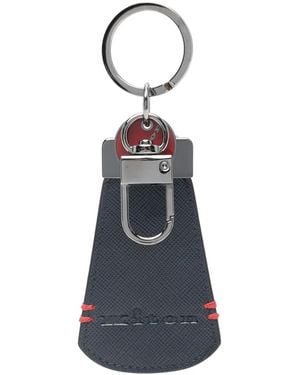 Kiton Kalfsleer Sleutelring - Blauw