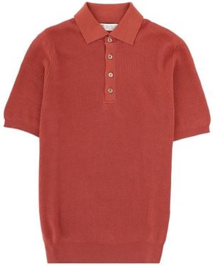 Brunello Cucinelli Shirt Collar Polo - Red