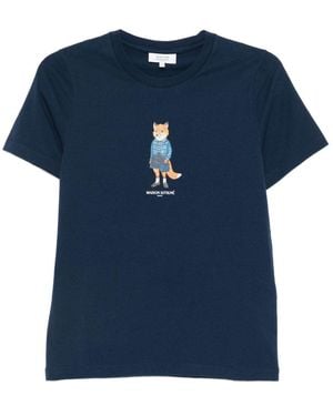 Maison Kitsuné Maglietta - Blu