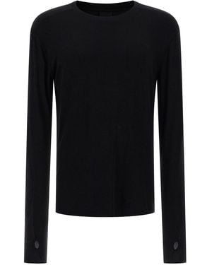 Thom Krom Langarm T -Shirt - Schwarz
