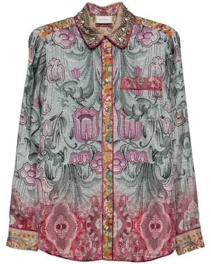 Pierre Louis Mascia Printed Silk Shirt - Multicolor
