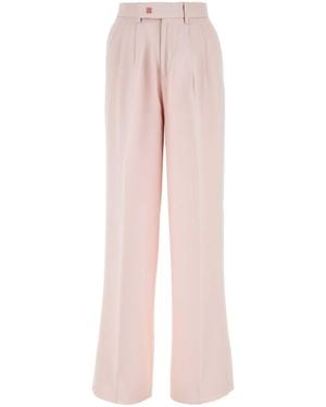 Amiri Light Viscose Wide-Leg Pant - Pink