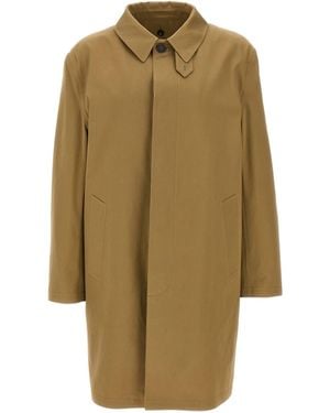 Saint Laurent Cotton Gabardine Trench Coat - Naturel