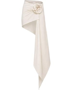 Magda Butrym Mini Skirt With Drape - White