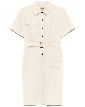 Woolrich Baumwollhemdkleid - Natur