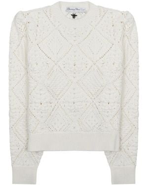 Dior Dior Maglia Traforata - White