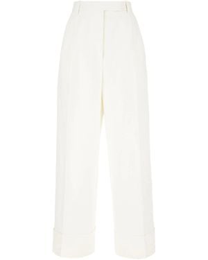 Thom Browne Hose mit hoher Taille - Weiß