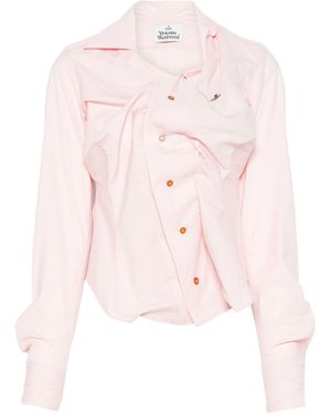 Vivienne Westwood Hemd Mit Raffung - Pink