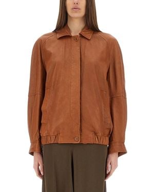 Salvatore Santoro Leather Jacket - Brown