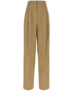 Prada Camel Cotton Pant - Natural