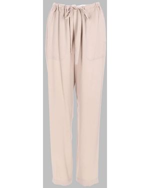 Vince Pants With Drawstring Viscose Acetate - Pink
