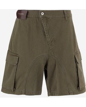 JW Anderson Jw Anderson Short Cotton Denim Jeans - Green