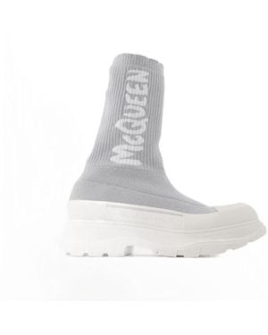 McQueen Tread Slick Trainers - Grey