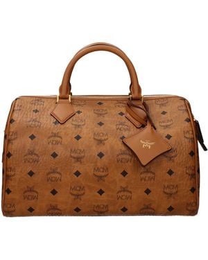 MCM Handbags For /Cognac Fabric - Brown