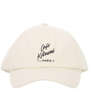 Café Kitsuné Hat With Logo - Natural