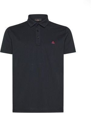 Peuterey Polo Mezzola Blu - Black