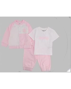 BOSS Set Tuta Sportiva E T Shirt Con Monogrammi Doppia B - Pink