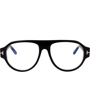 Tom Ford Round Optical Ft6178 B 01 - Black